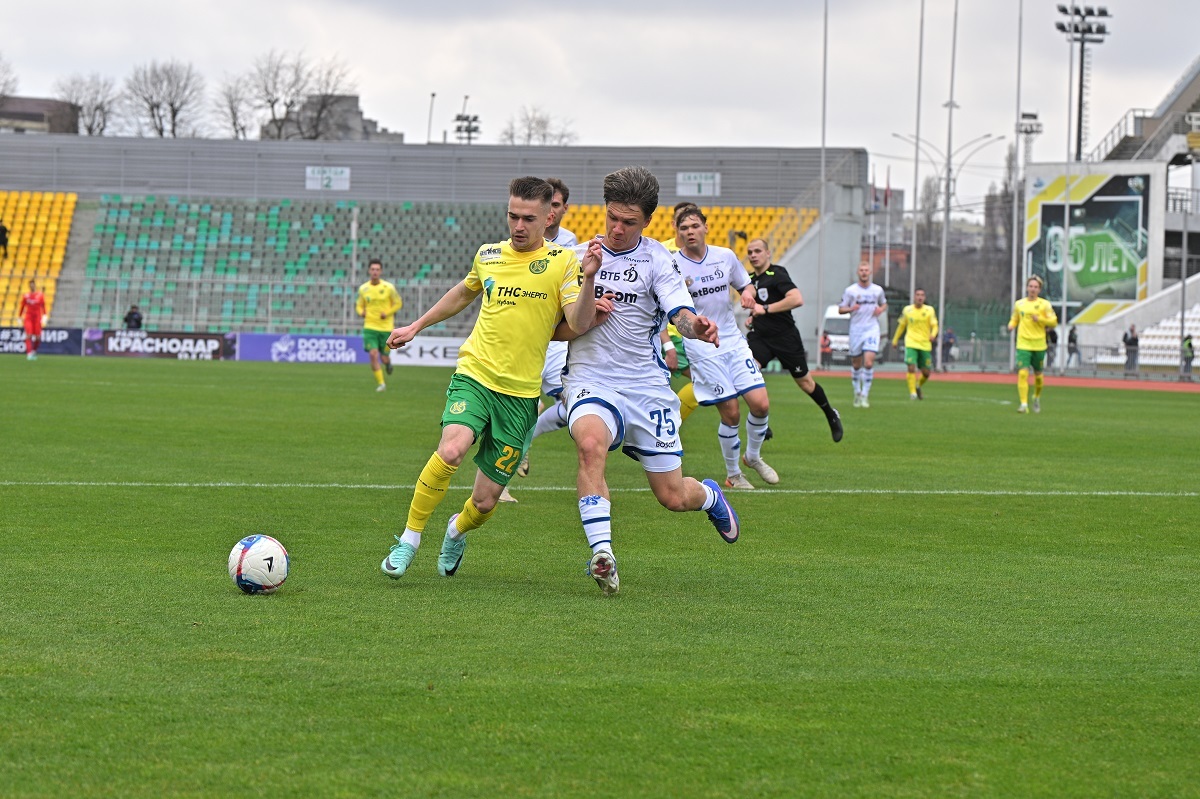 Динамовцы обыграли на выезде «Кубань» и возглавили таблицу